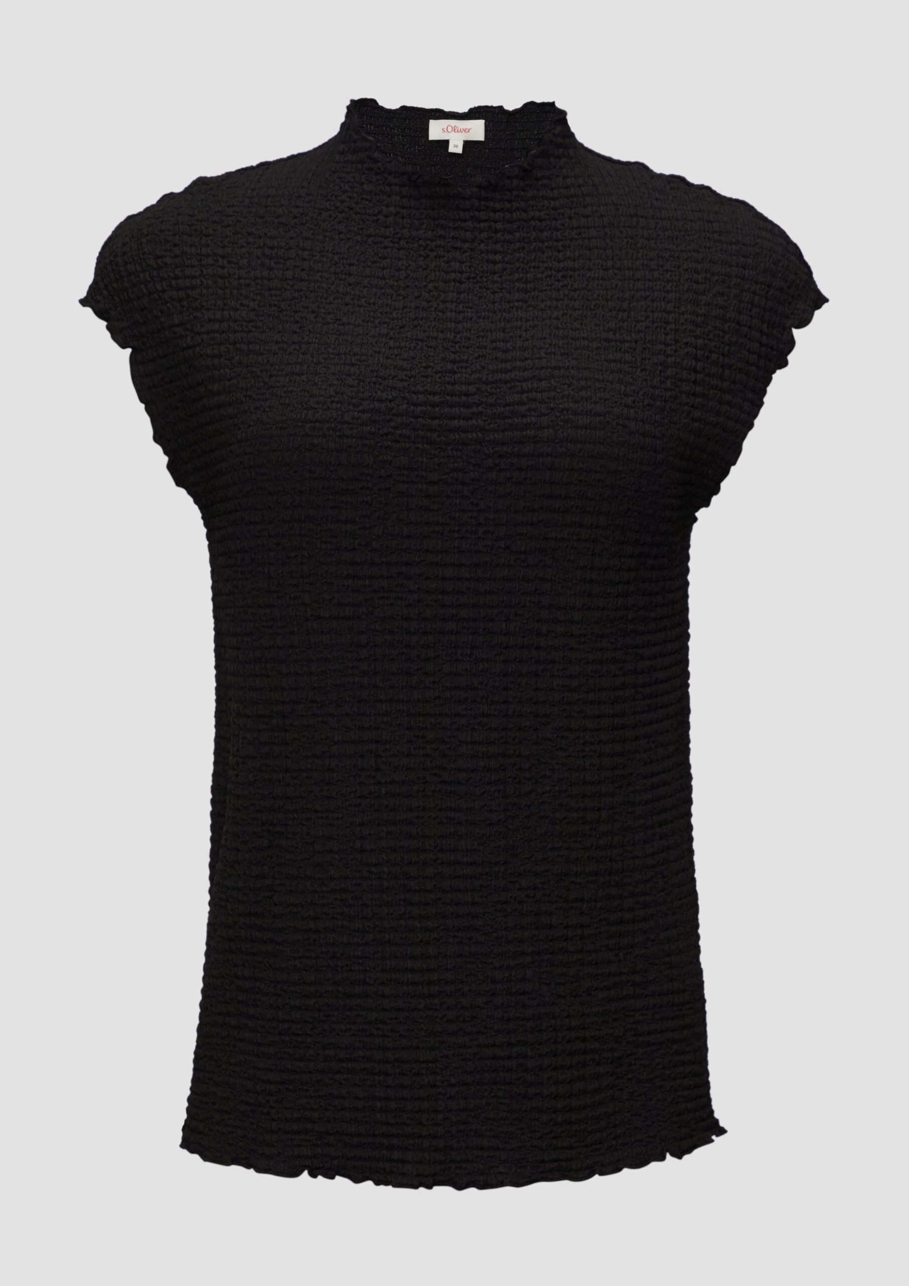 T-Shirt in Crêpe-Optik