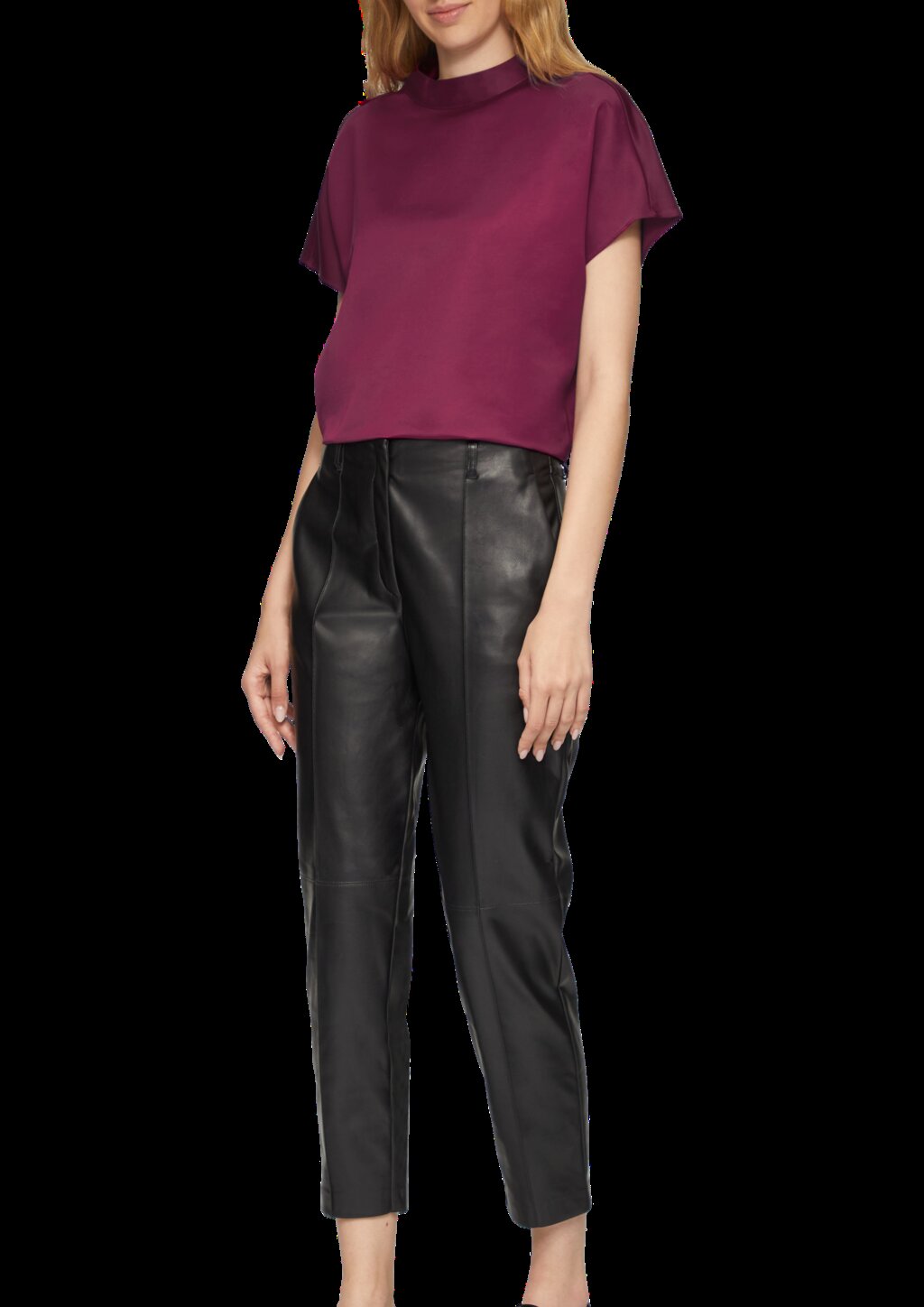 Satinbluse im Loose Fit