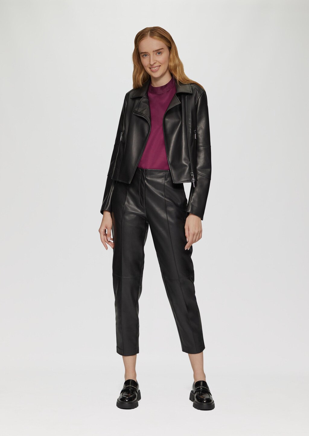 Satinbluse im Loose Fit