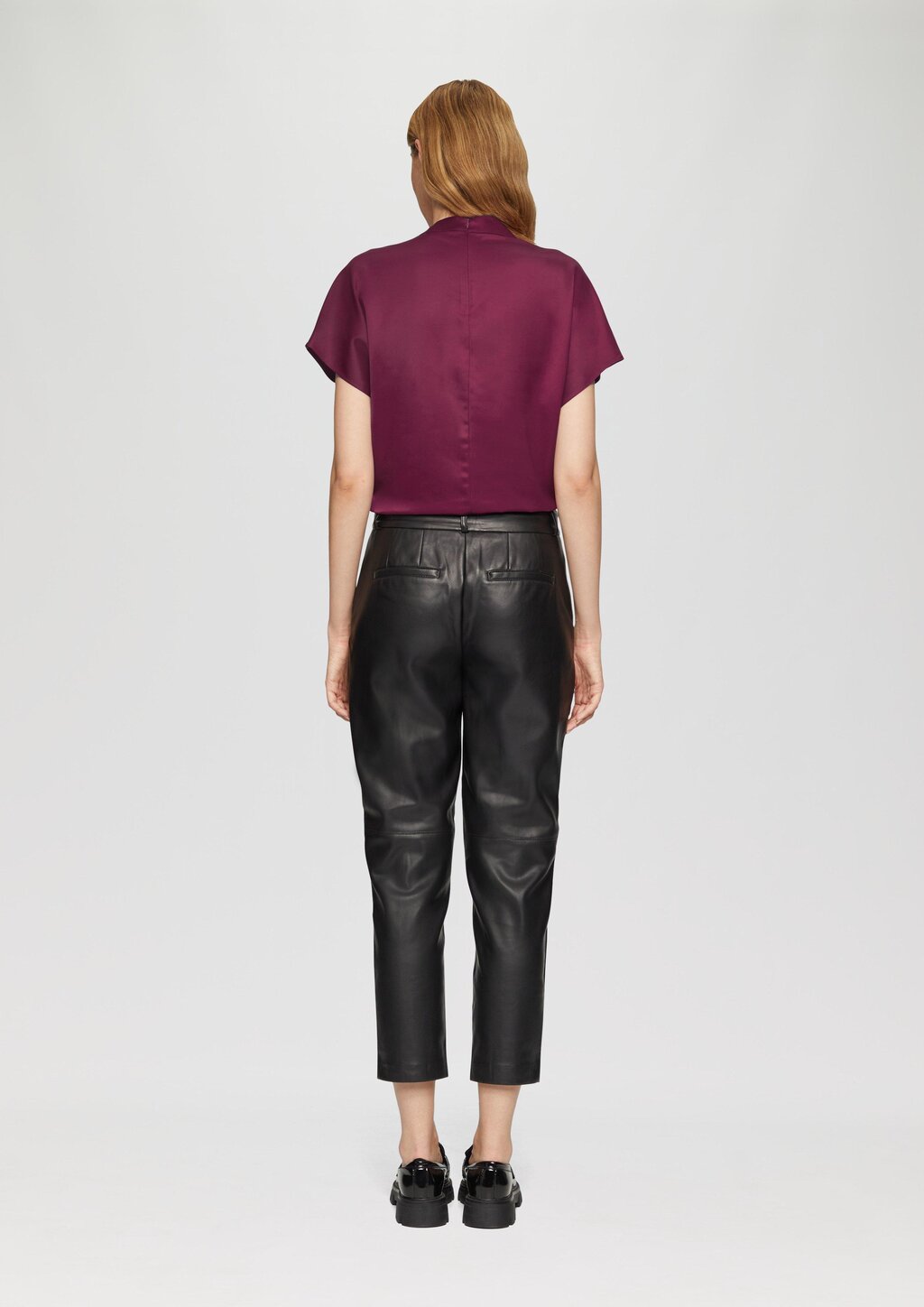 Satinbluse im Loose Fit