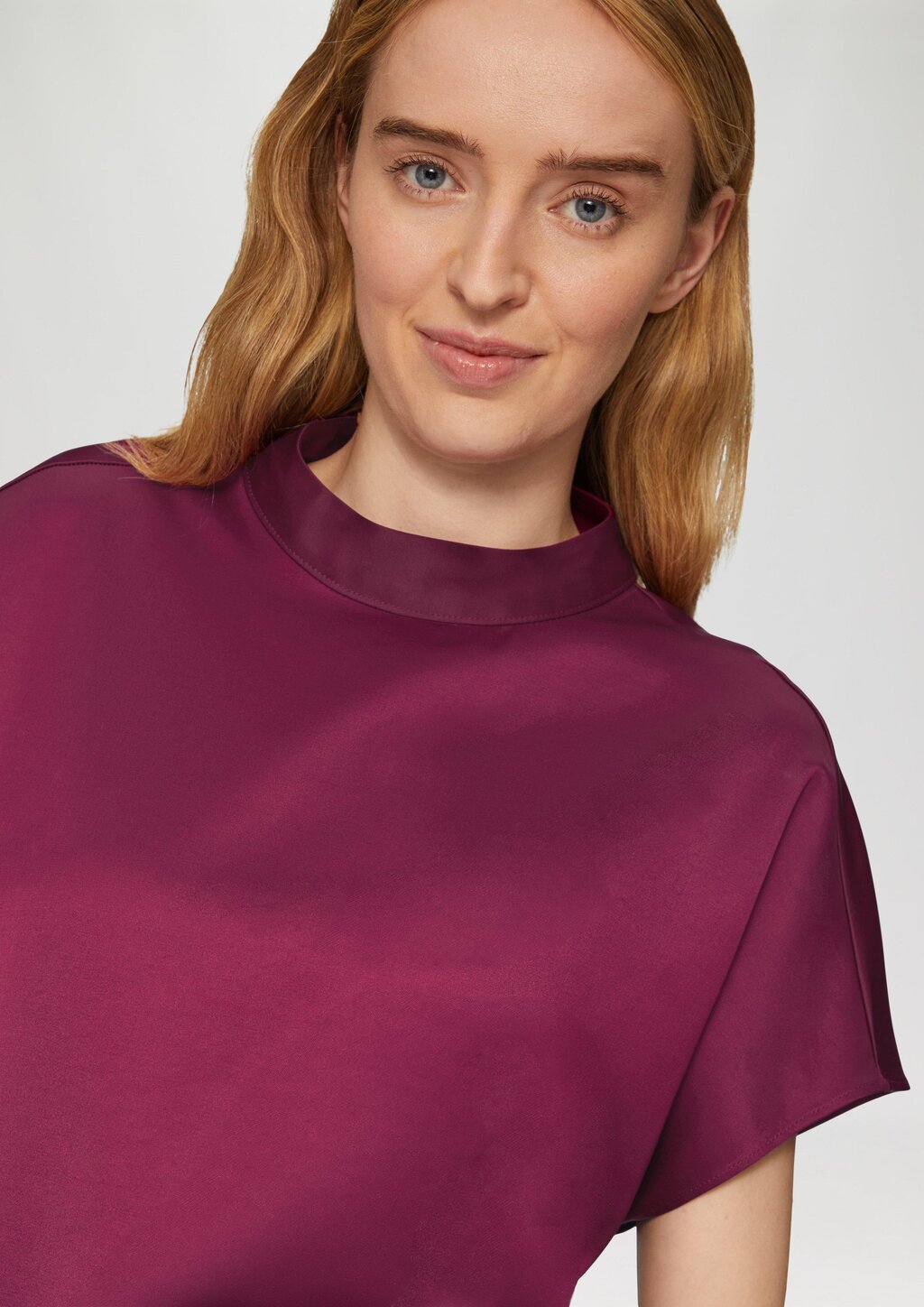 Satinbluse im Loose Fit