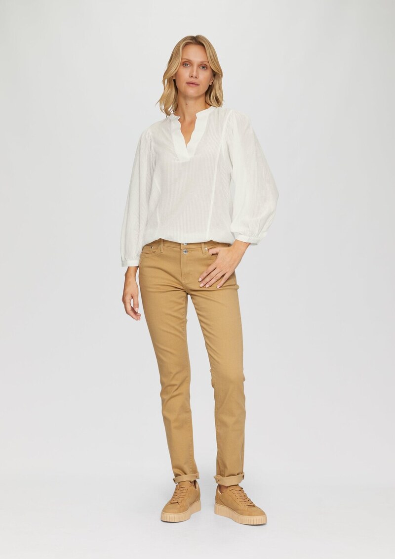 Transparente Bluse mit Strukturmuster