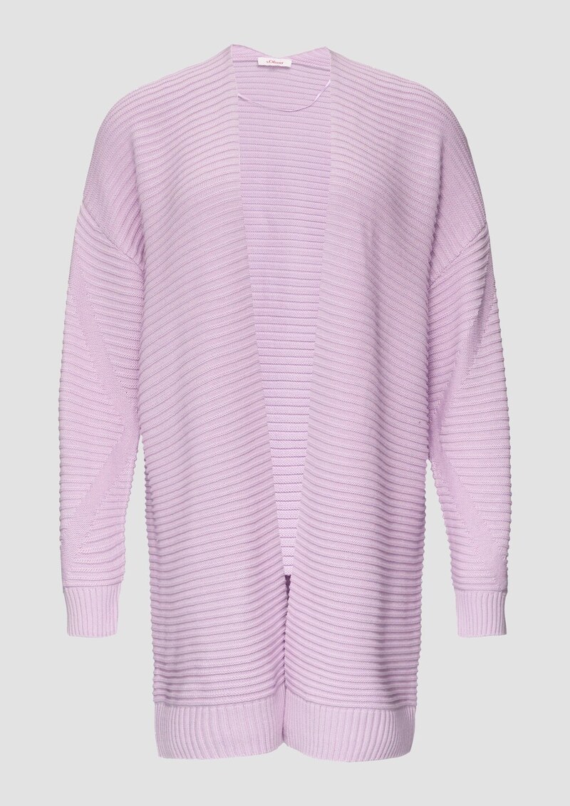 Strickjacke mit Strukturmuster