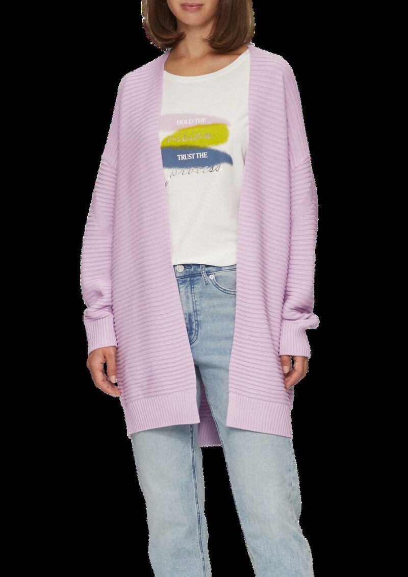 Strickjacke mit Strukturmuster