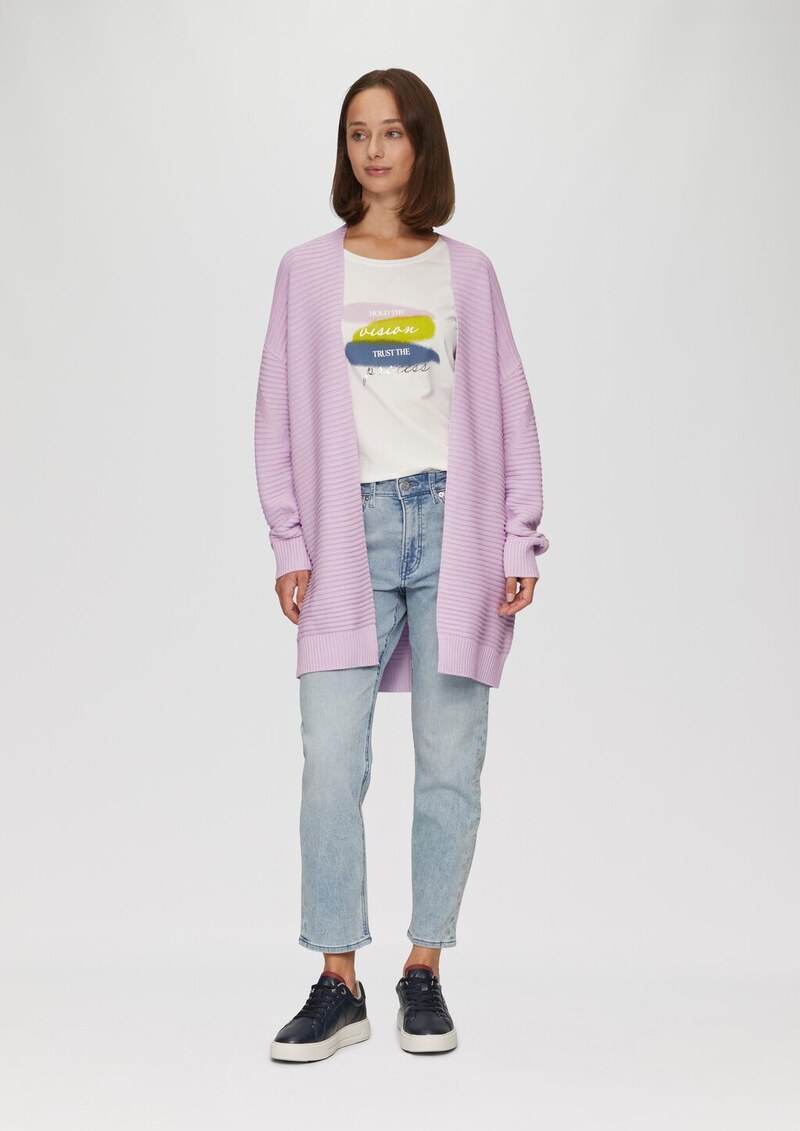 Strickjacke mit Strukturmuster