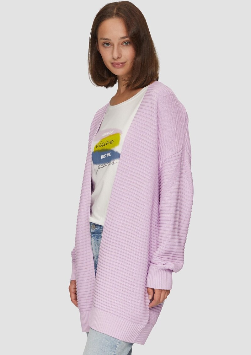 Strickjacke mit Strukturmuster