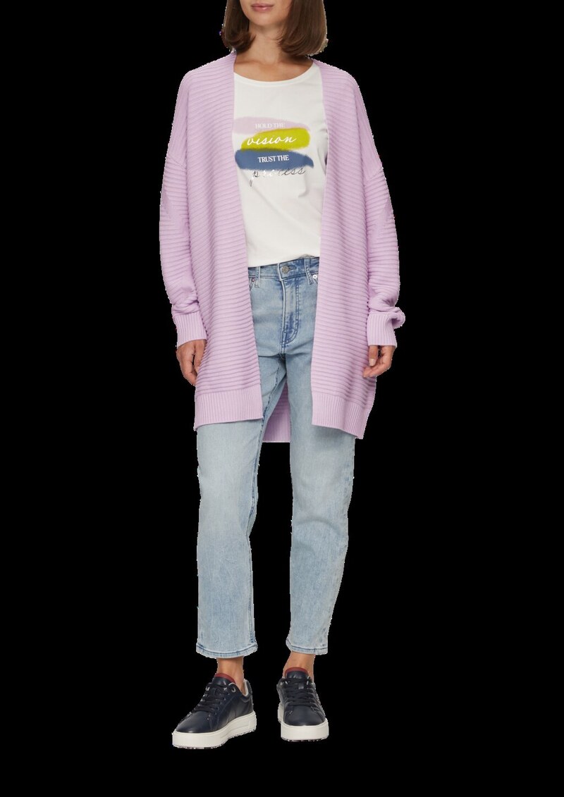 Strickjacke mit Strukturmuster