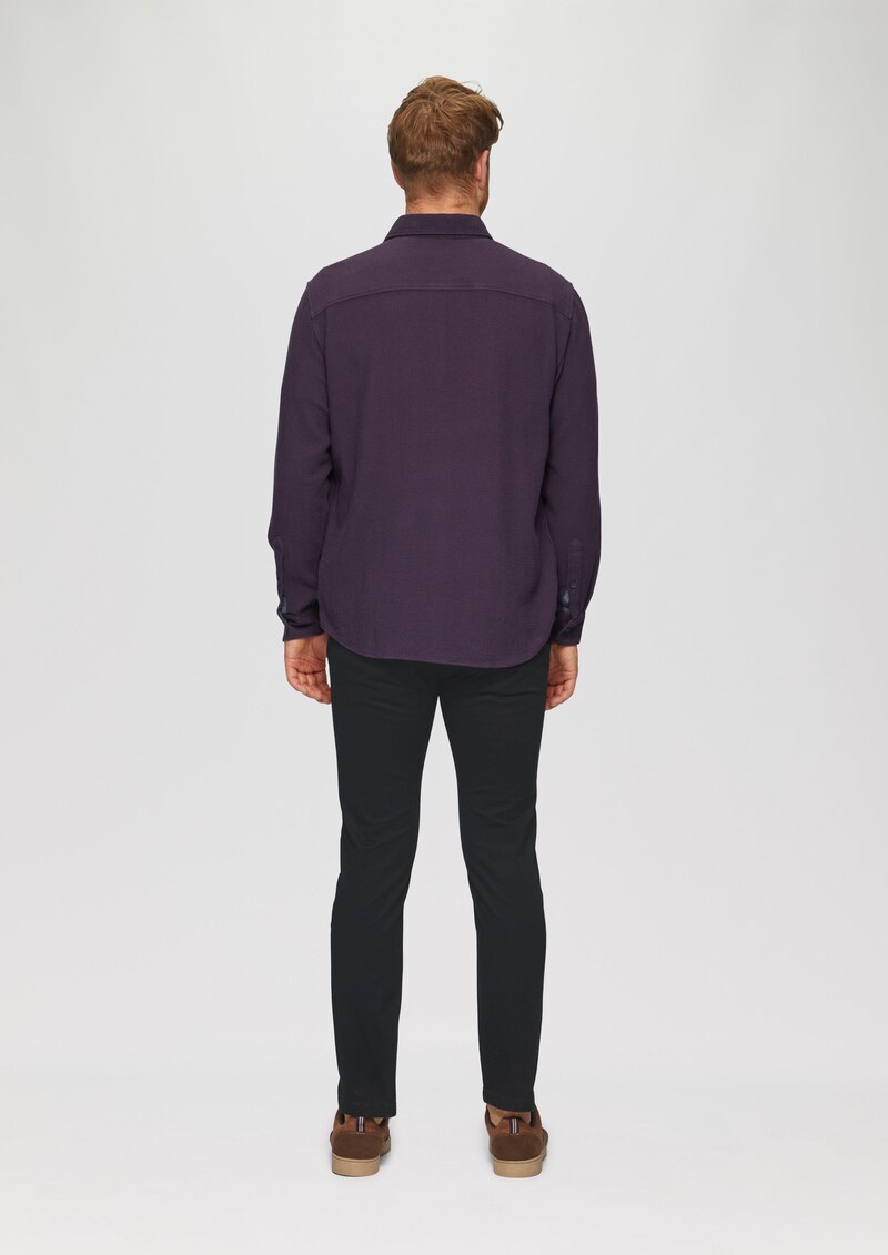 Regular Fit: Button-down-Hemd aus Strukturware