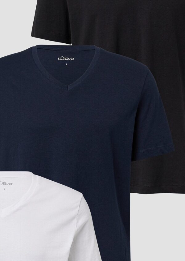 Basic-T-Shirt im 3er-Pack