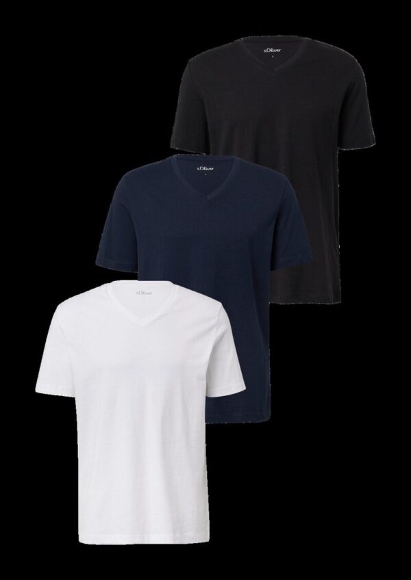 Baumwollshirt im 3er-Pack