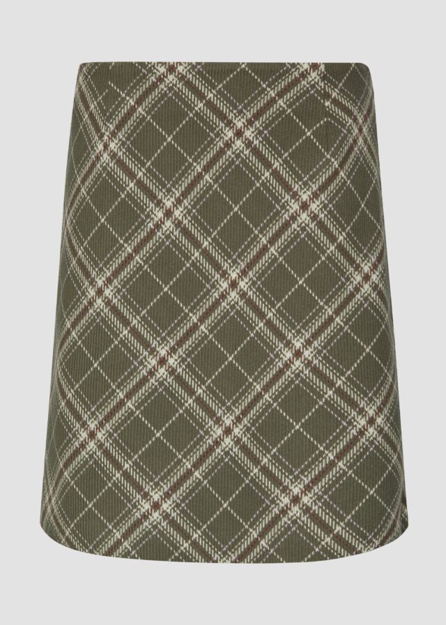 Kurzer Rock mit Web-Karo