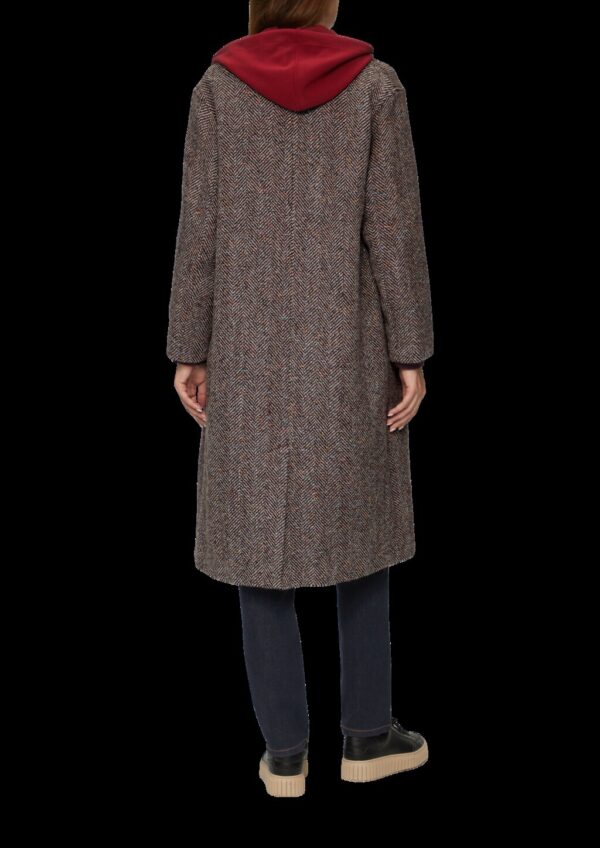 Wollmantel im Relaxed Fit mit Rippbündchen