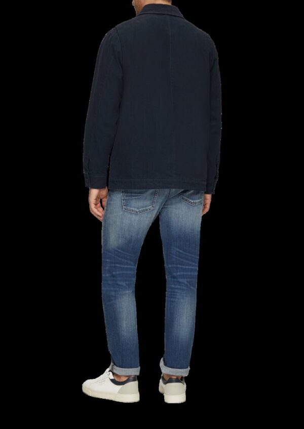 Canvas-Jacke mit Cordkragen