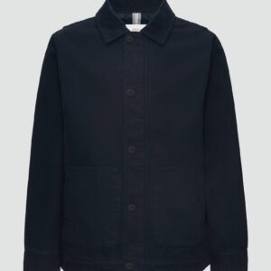 Canvas-Jacke mit Cordkragen