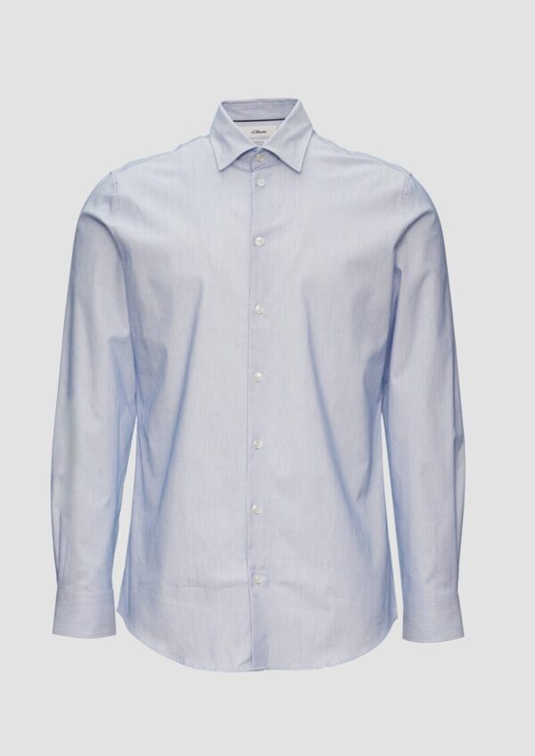 Tailored Fit: Hemd aus Baumwollstretch