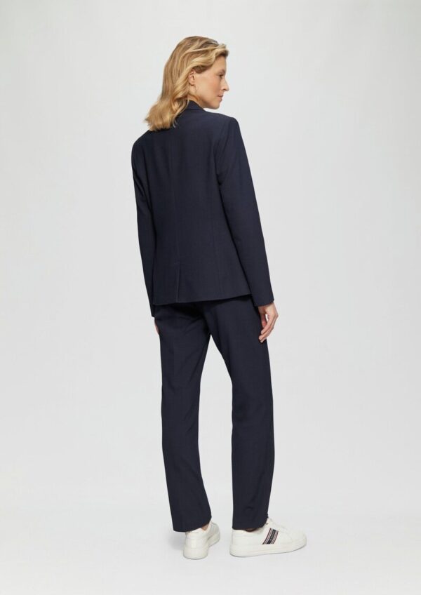 Taillierter Blazer mit Waffelpiqué-Struktur