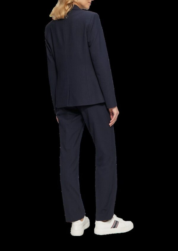 Taillierter Blazer mit Waffelpiqué-Struktur