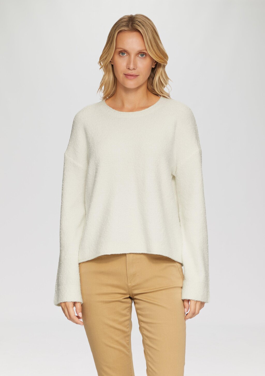 Weicher Strickpullover aus Bouclé