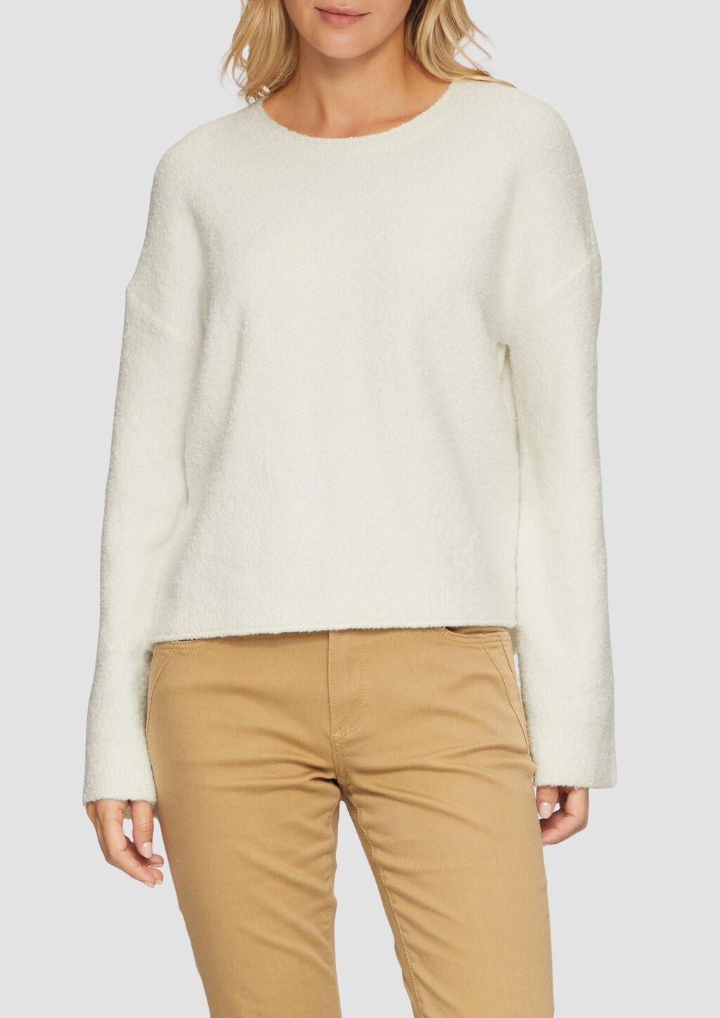 Weicher Strickpullover aus Bouclé