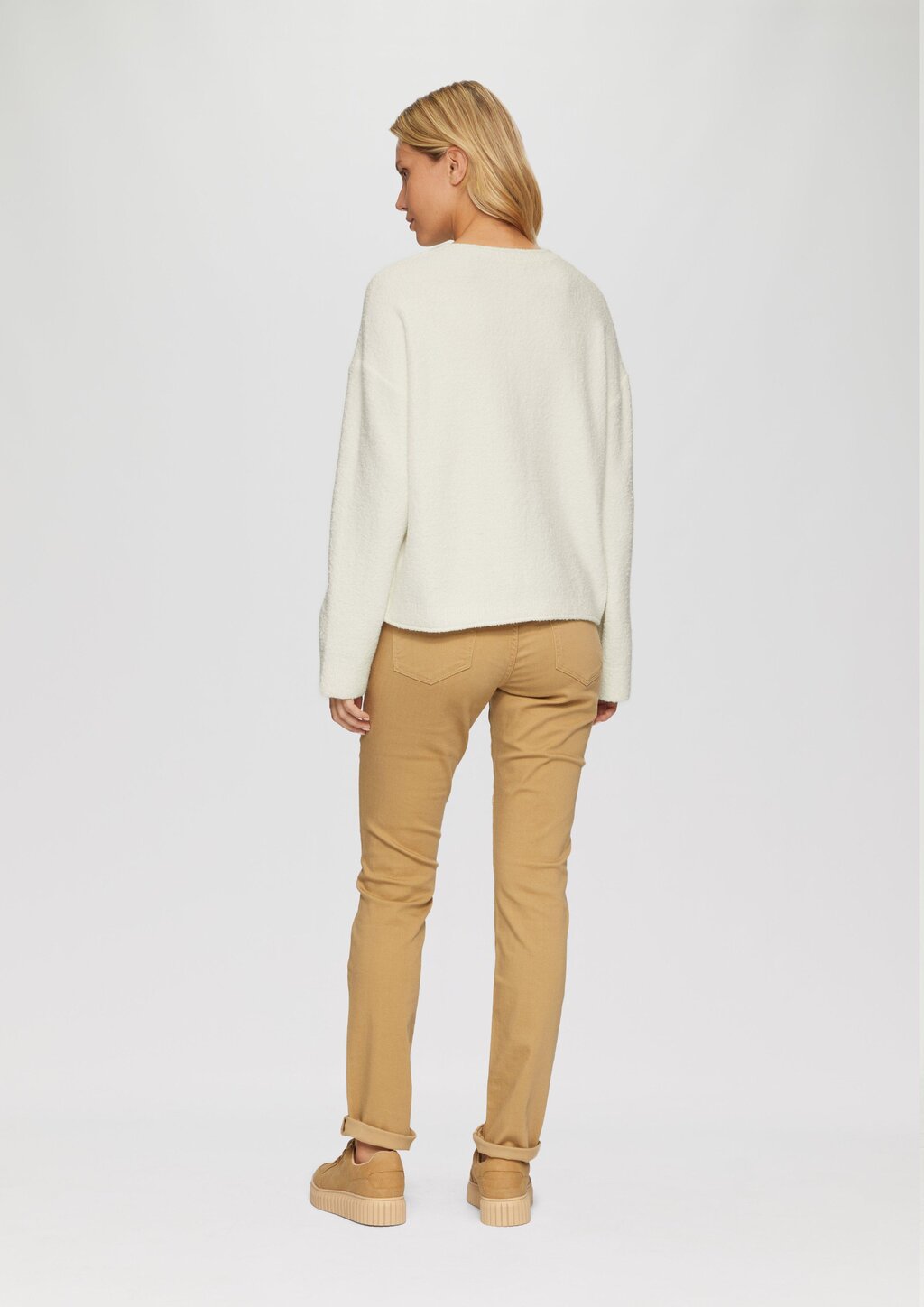 Weicher Strickpullover aus Bouclé