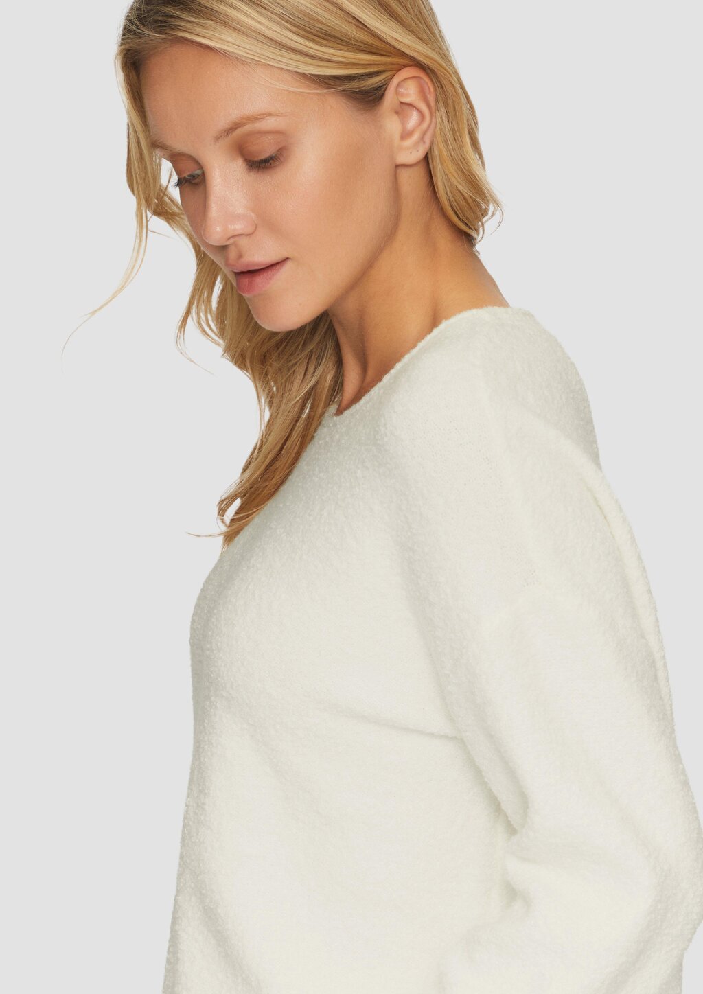 Weicher Strickpullover aus Bouclé