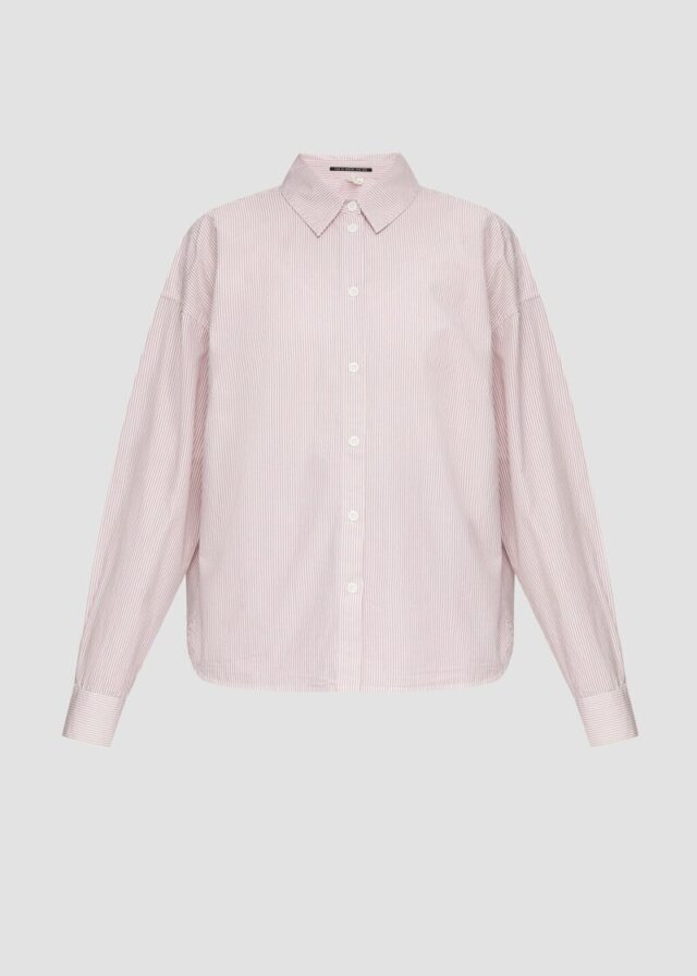 Oversized-Hemdbluse aus Baumwolle