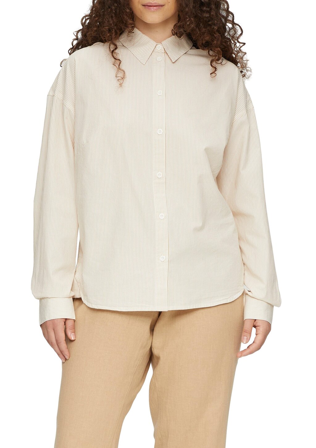 Oversized-Hemdbluse aus Baumwolle