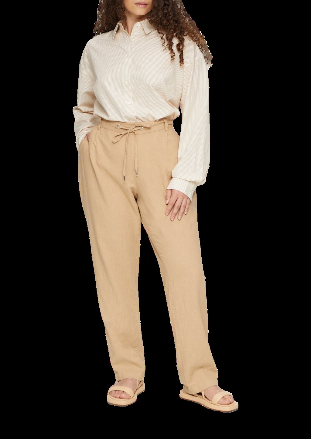 Oversized-Hemdbluse aus Baumwolle