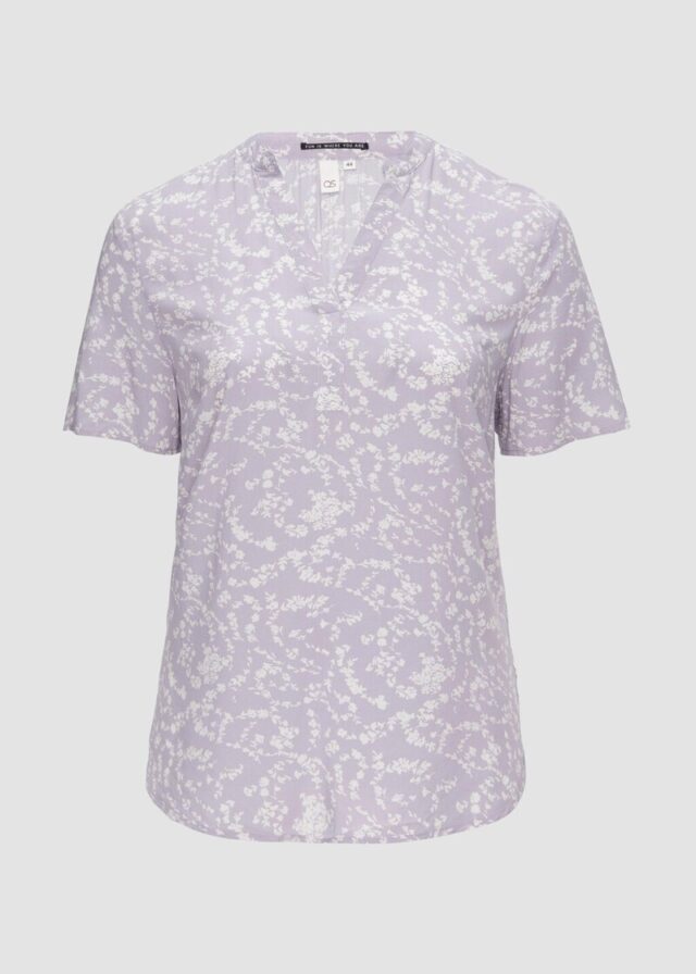 Gemusterte Tunikabluse aus Viskose