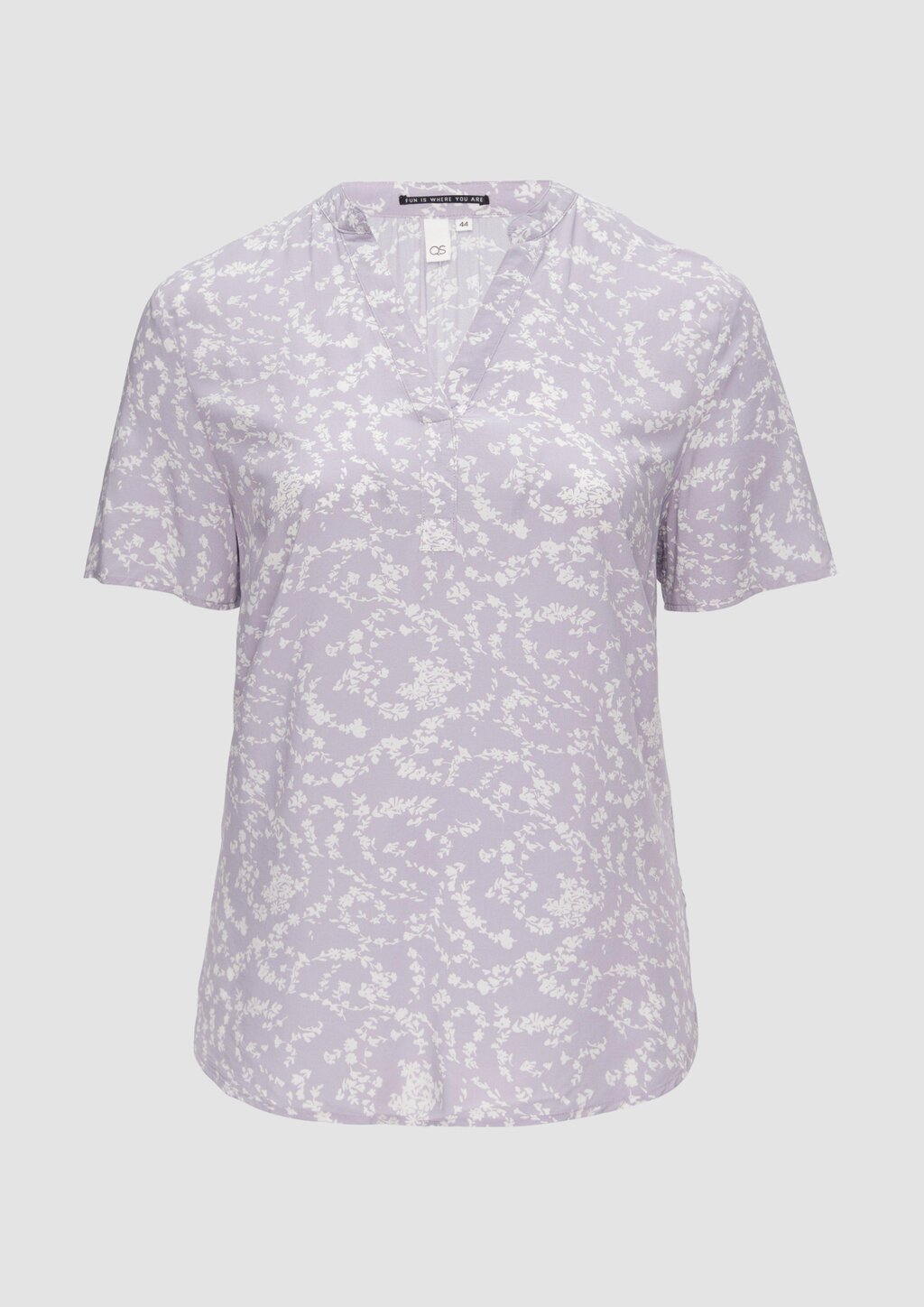 Gemusterte Tunikabluse aus Viskose