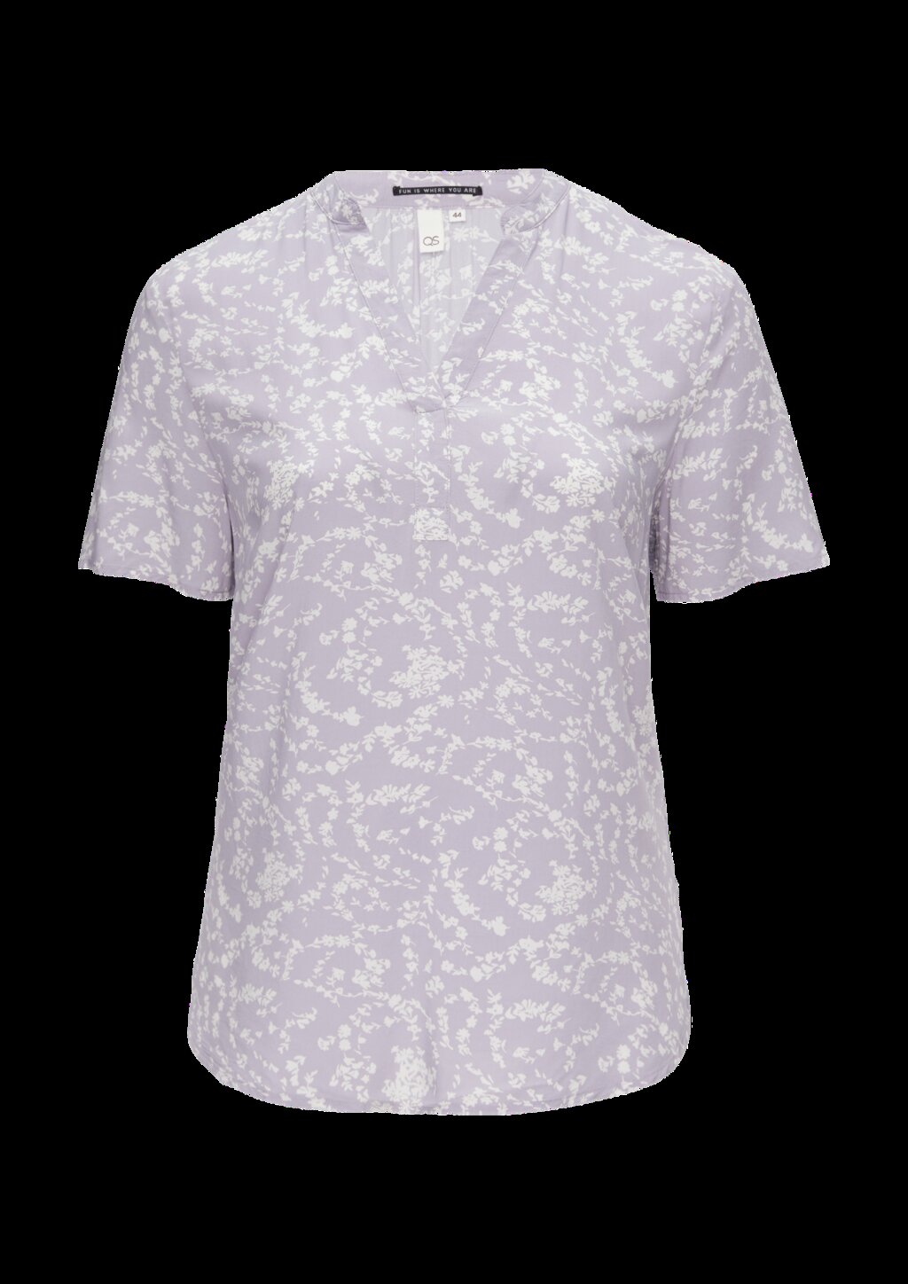 Gemusterte Tunikabluse aus Viskose