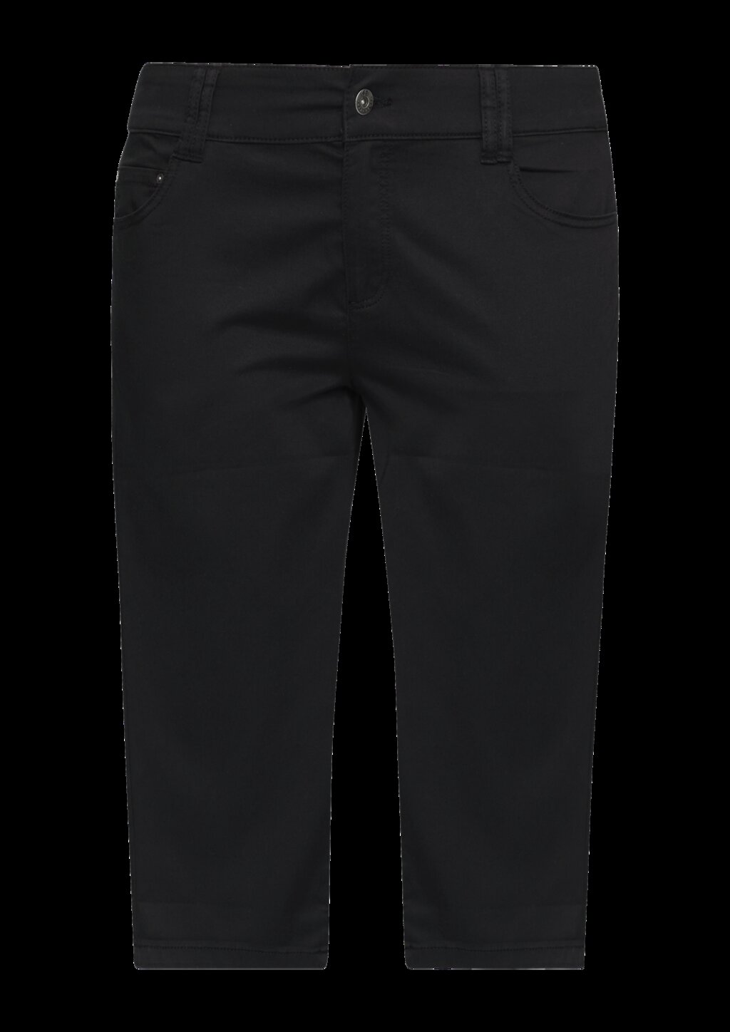 Elastische Capri-Hose aus Baumwoll-Satin