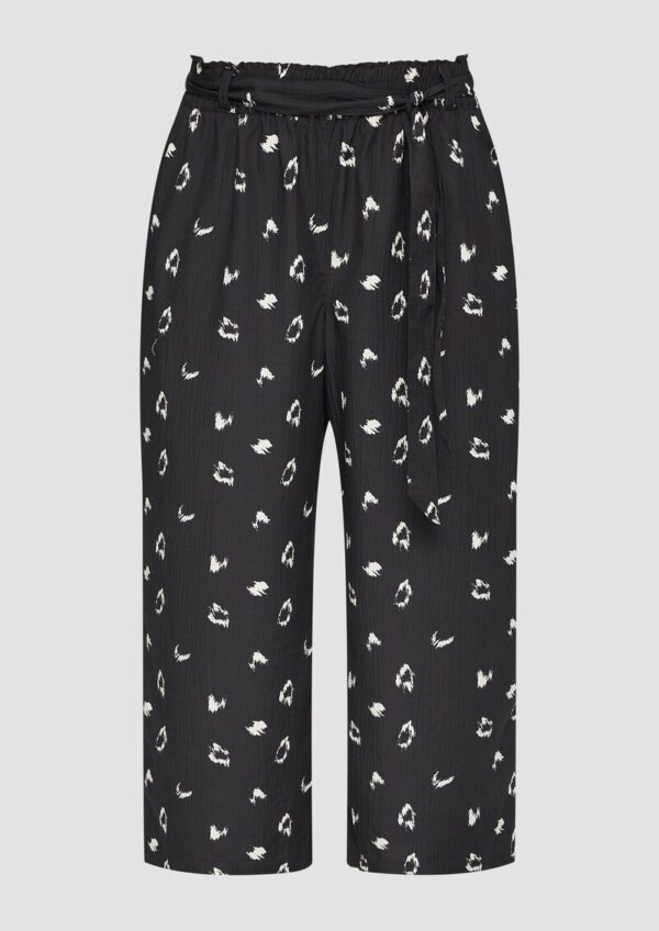 Kurze Schlupfhose mit Bindeband und Elastikbund