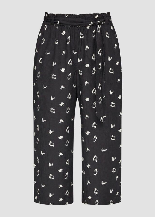 Kurze Schlupfhose mit Bindeband und Elastikbund