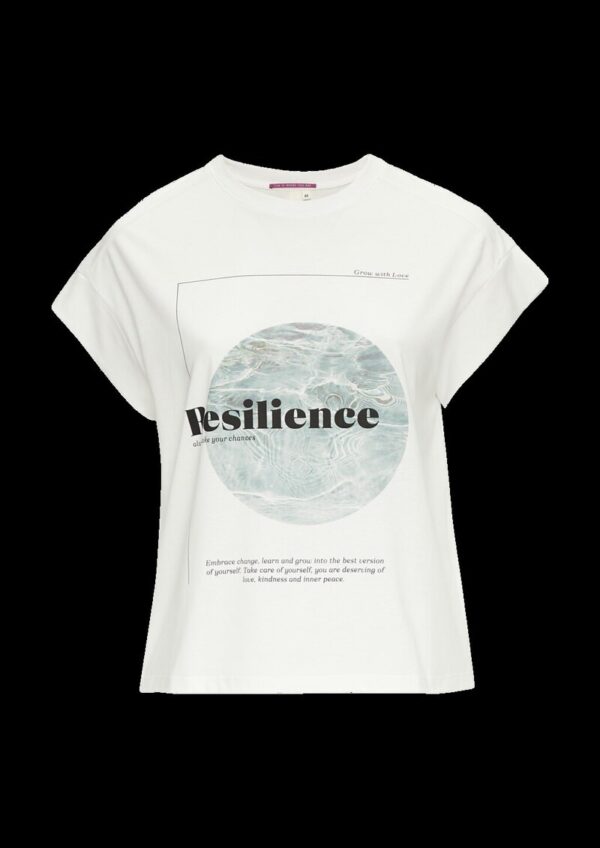 Ärmelloses Shirt mit Artwork und Rippblende