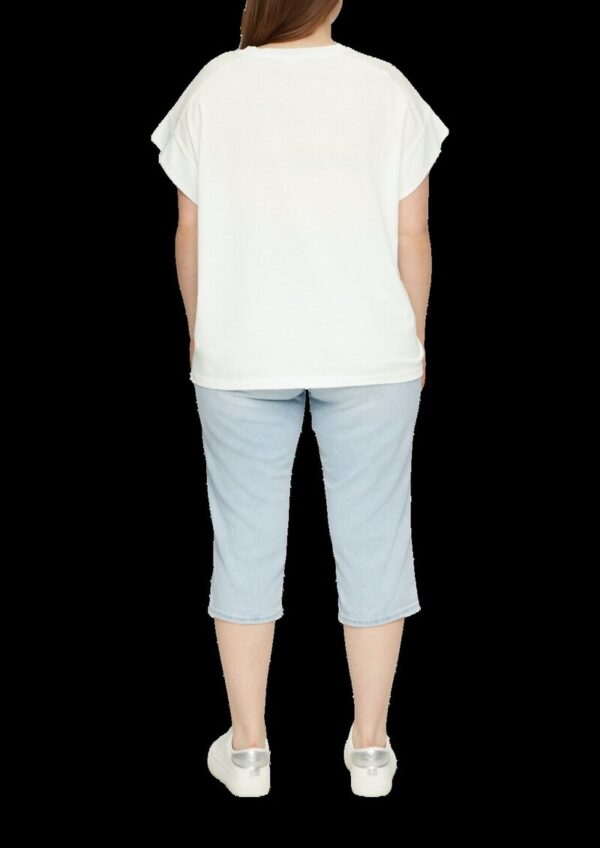 Ärmelloses Shirt mit Artwork und Rippblende