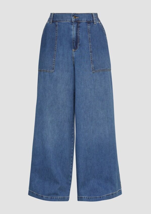 Jeans / Mid Rise / Wide Leg / Elastischer Bund