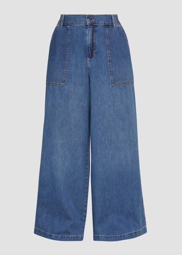 Jeans / Mid Rise / Wide Leg / Elastischer Bund