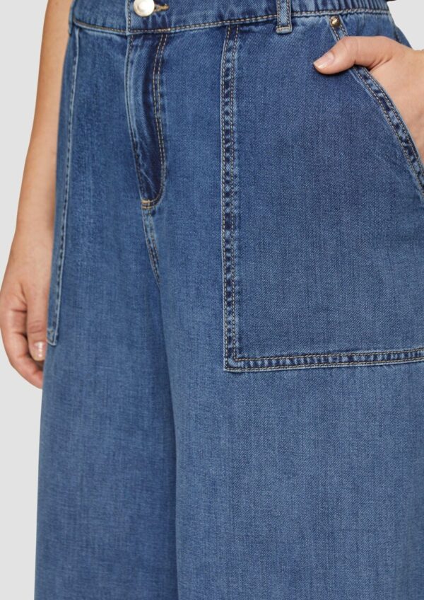 Jeans / Mid Rise / Wide Leg / Elastischer Bund