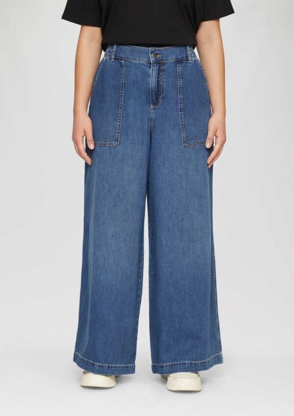 Jeans / Mid Rise / Wide Leg / Elastischer Bund