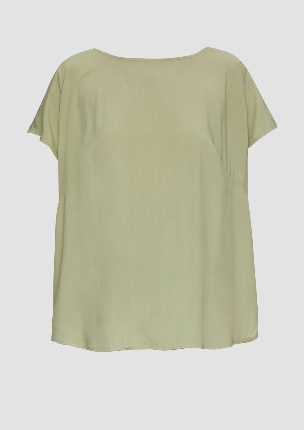 Oversized-Bluse mit überschnittenen Schultern und Teilungsnaht