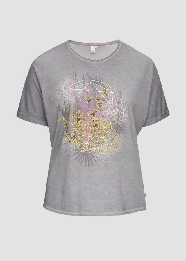 Oversize-Shirt mit Rundhalsausschnitt und Frontprint