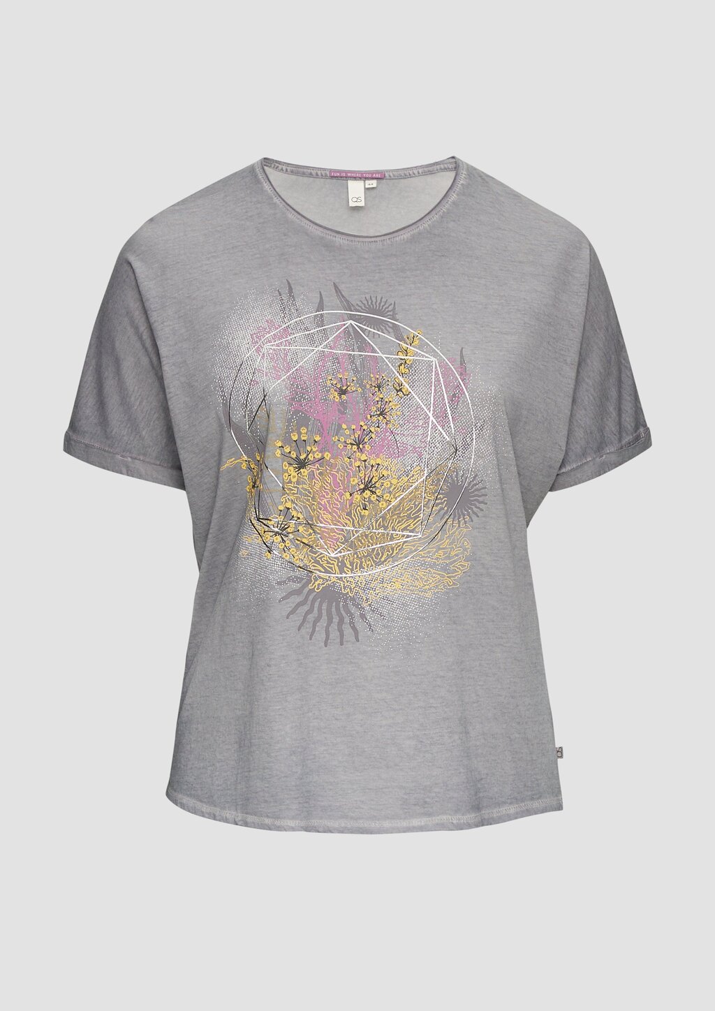 Oversize-Shirt mit Rundhalsausschnitt und Frontprint