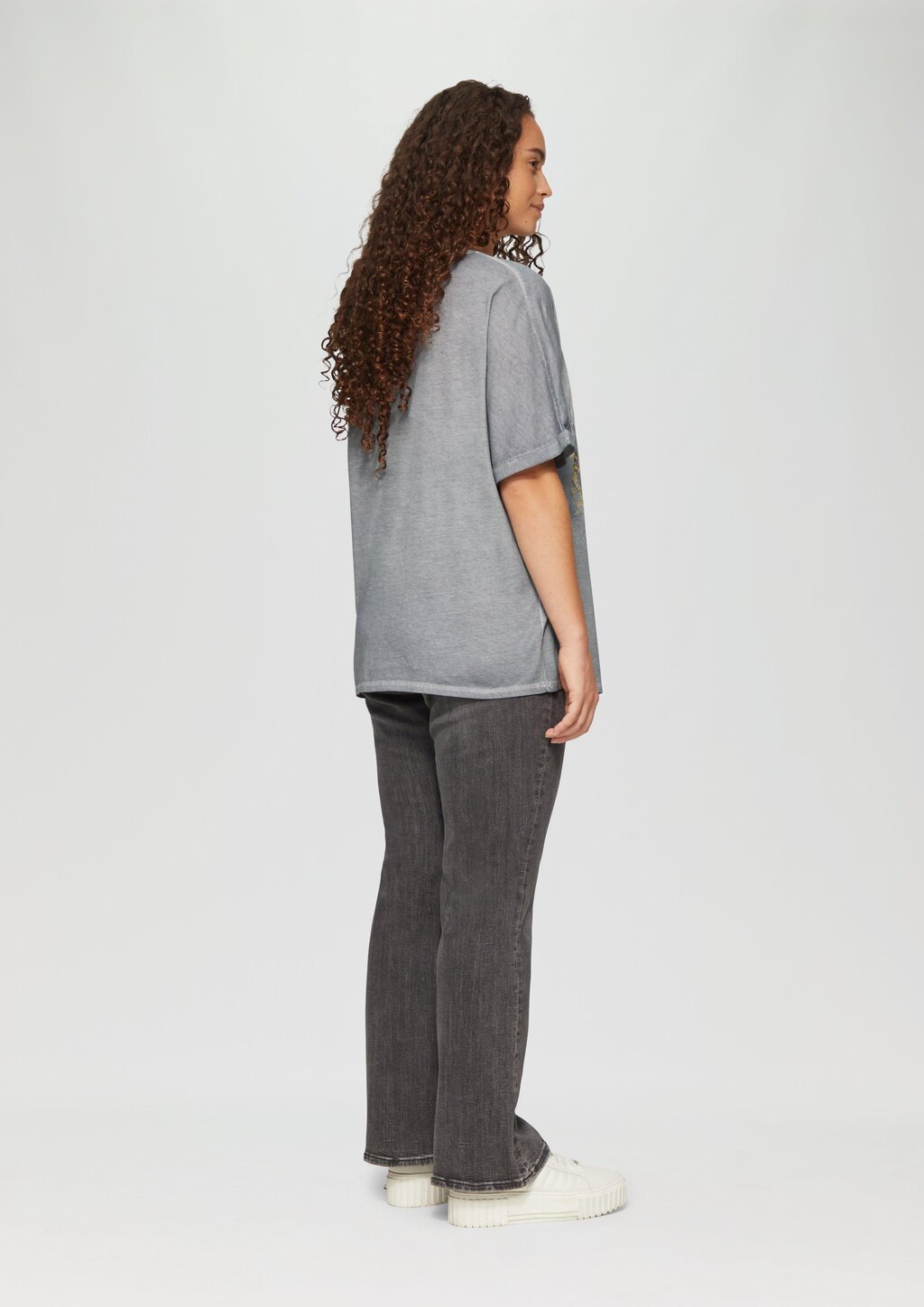 Oversize-Shirt mit Rundhalsausschnitt und Frontprint