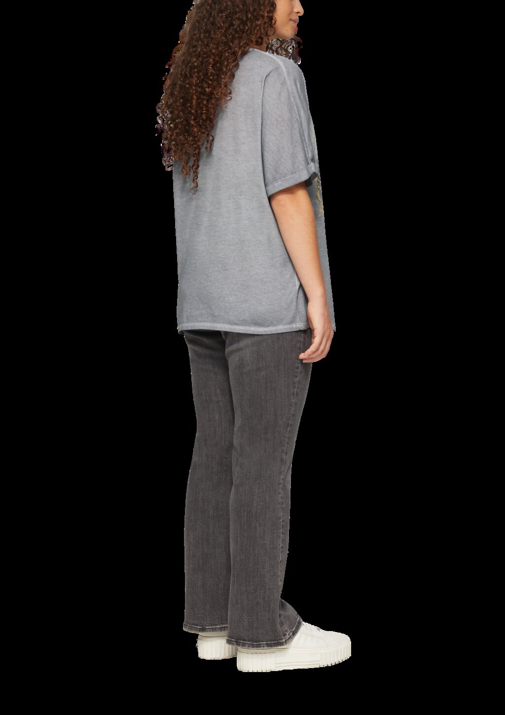 Oversize-Shirt mit Rundhalsausschnitt und Frontprint