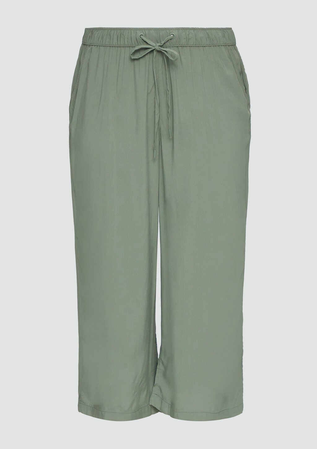 Kurze Hose mit elastischem Bund aus Viskose