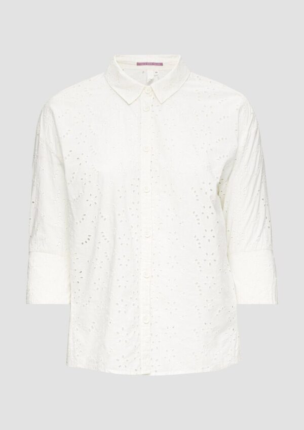 Oversized-Hemdbluse mit überschnittenen Schultern