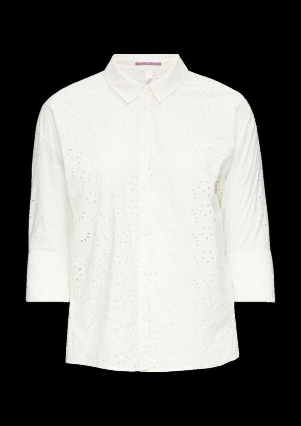 Oversized-Hemdbluse mit überschnittenen Schultern
