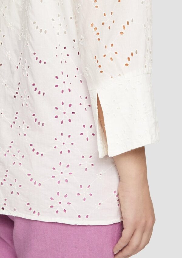 Oversized-Hemdbluse mit überschnittenen Schultern