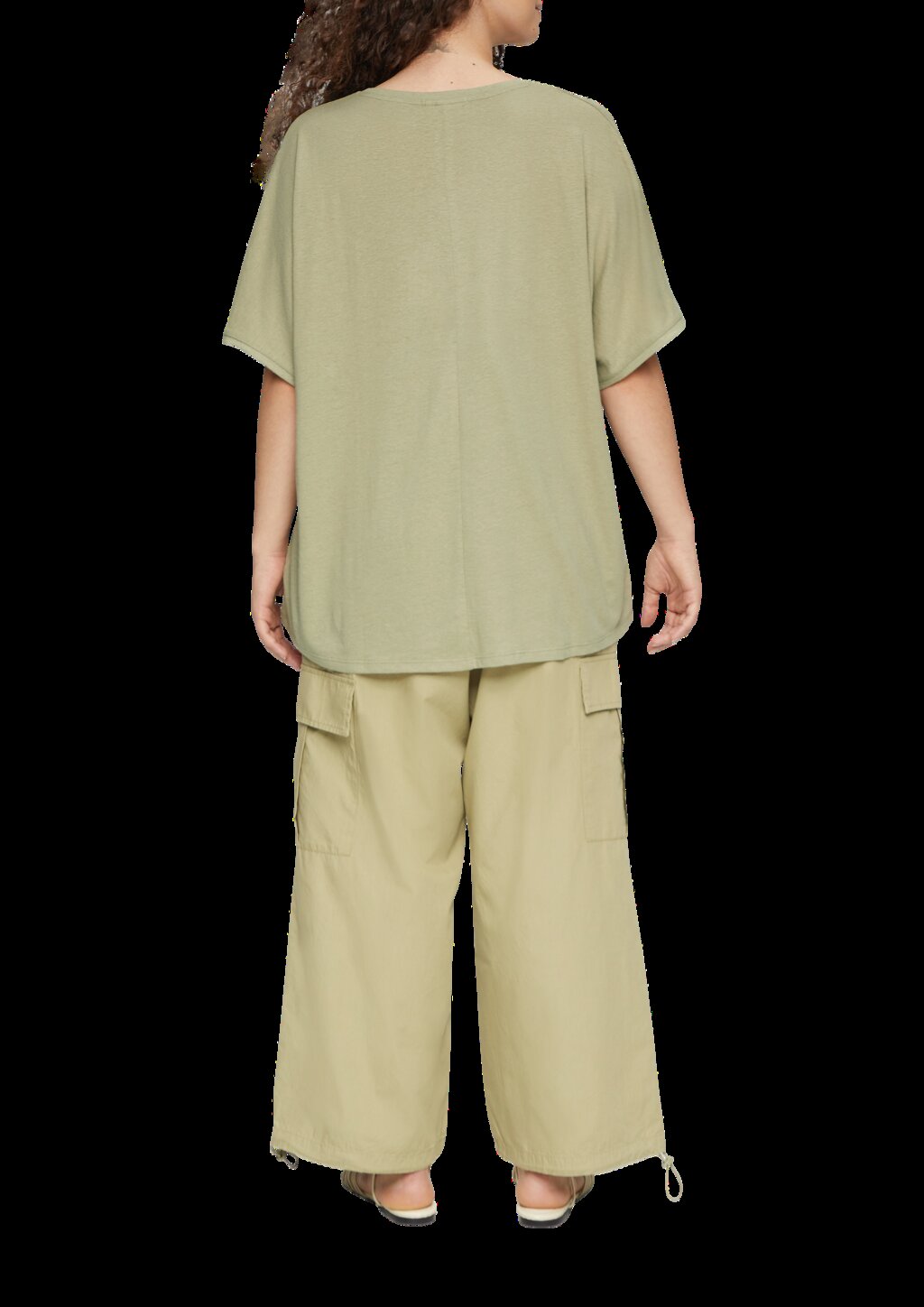 T-Shirt aus Leinenmix im Relaxed Fit